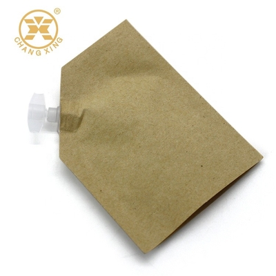 LDPE Multiwall Standing Pouch Kertas Kraft 100 Mikron Tas Kemasan Krim