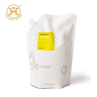 VMPET Stand Up Pouch Dengan Kemasan Cerat 300ml Sabun Kemasan Fleksibel Kantong Plastik