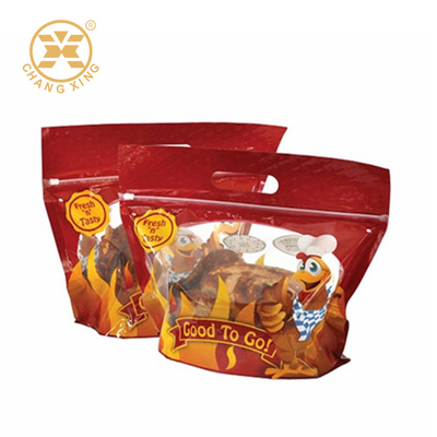 2kg Panggang Ayam Panggang Cpp Zip Pouch Kemasan Makanan Dengan Pegangan