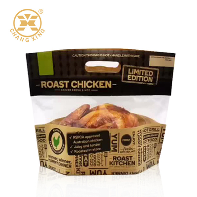 Tas Kemasan Makanan Beku Ayam Panggang BOPP 0.75kg Stand Up Pouches Untuk Makanan