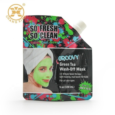 150ml Masker Perawatan Kulit Tas Kemasan Kosmetik Metalik Laminated Stand Up Barrier Pouches