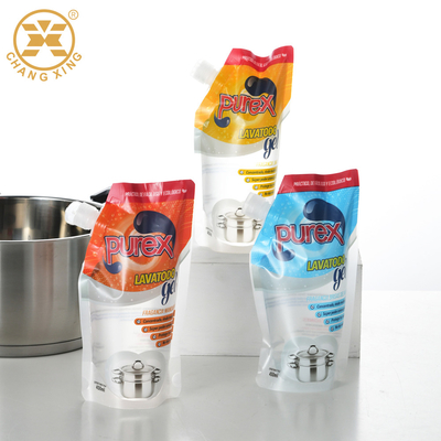 BOPP Reusable BPA Free Detergent Packaging Pouches Custom Printed Stand Up Pouch