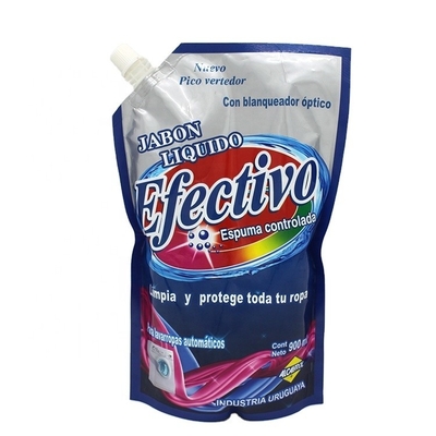2L 5L Fabric Softener Tanding Pouch Dengan Spout LDPE Liquid Detergent Bag