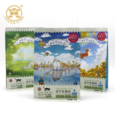 Aluminium Foil Ziplockk Standing Pouch Ritsleting Pencetakan Penuh 5kg Tas Makanan Anjing Dapat Didaur Ulang