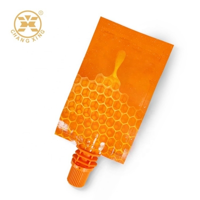LDPE Honey Sachet Packaging Rohs Protein Powder 500g Stand Up Pouch Dengan Nozzle